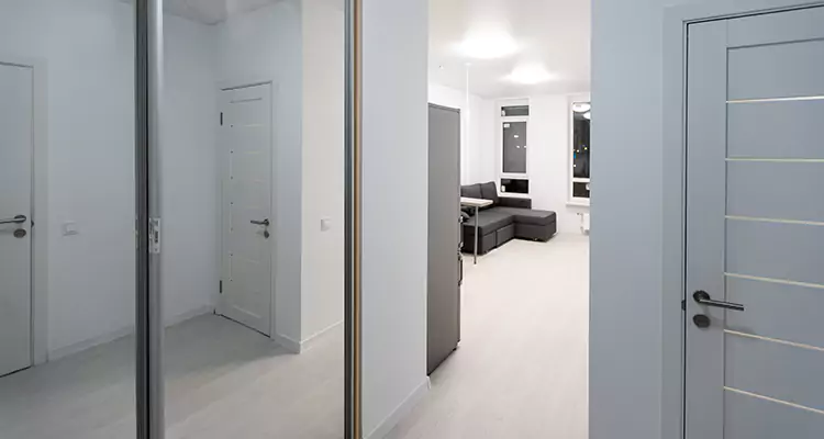 Modern Mirrored Closet Doors Repair in Campbell, CA